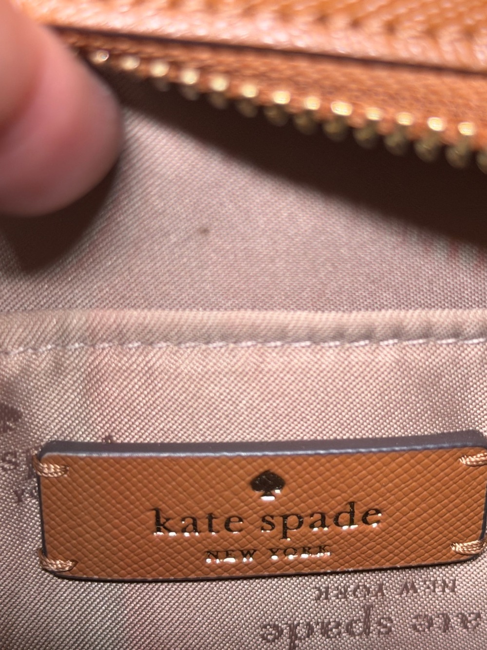 kate spade Brown leather satchel with matching wallet - Picture 8 of 14
